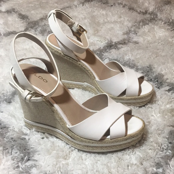 Aldo white wedges - Picture 1 of 2